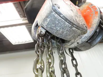 1 Ton 2000Lb Manual Chain Fall Hand Hoist 21' 4" Lift