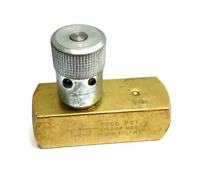 USED PARKER COLORFLOW IN-LINE HYDRAULIC FLOW CONTROL VALVE 1/2" CONNECTION