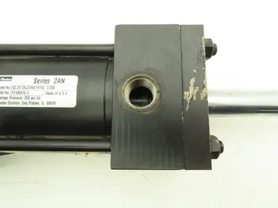 Parker Double Rod Pneumatic Air Cylinder 3.25" Bore 3" Stroke 16" Rod 250psi