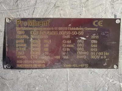NEW PROMINENT MT3S80/50-50-50