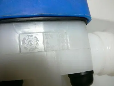 USED DN 40 D 50 PN 10 1.5" PVC DIAPHRAGM VALVE