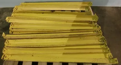 QTY. 21. PALLET RACK SUPPORTS 42" X 2" X 2" YELLOW...