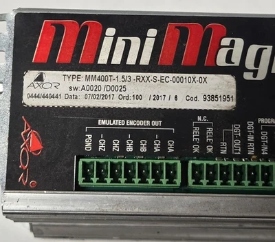 AXOR MINI MAGNUM MM400T-1.5/3-RXX-S-EC-00010X-0X MM400T BRUSHLESS SERVO DRIVE