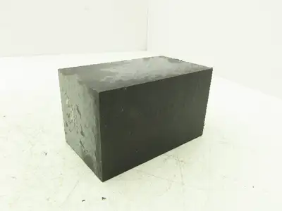 Mitsubishi Delrin Acetal Plastic Rectangular Bar Black 3x3x5" Millable Cubic