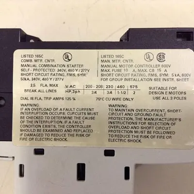 USED SIEMENS 3RV1011-1CA10
