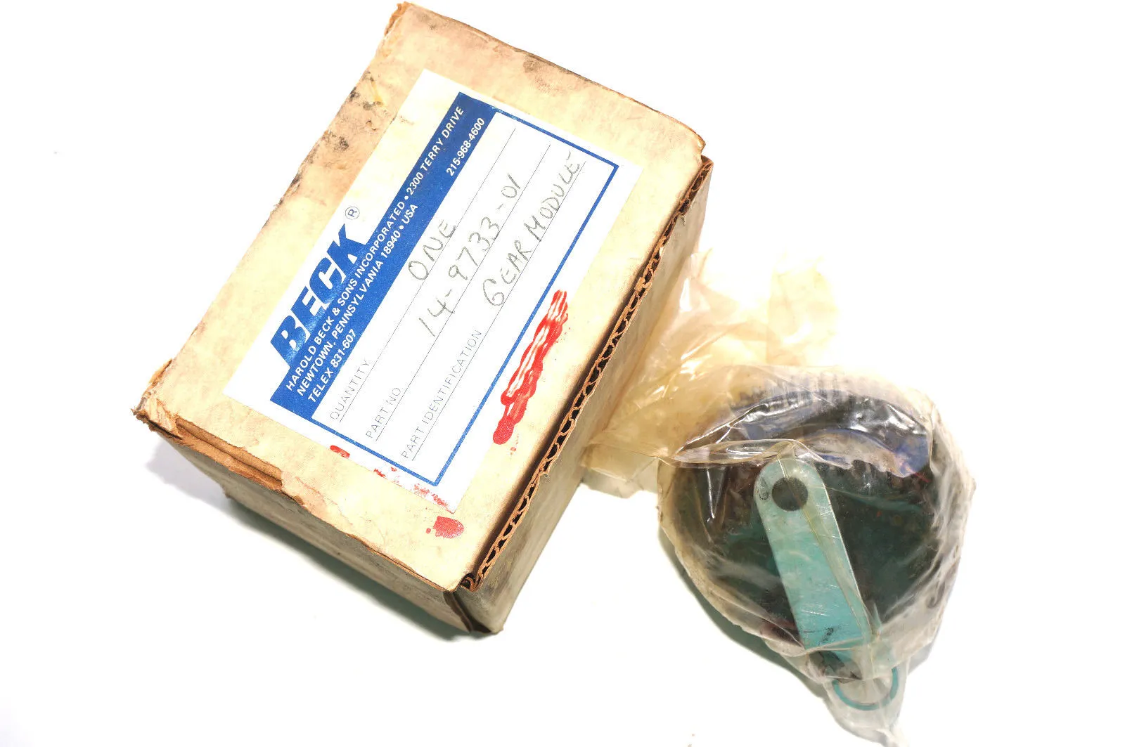 NEW BECK 14-9733-01 GEAR MODULE 14973301