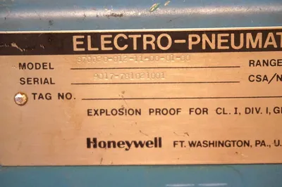 HONEYWELL 870020-012-11-00-01-00 PNEUMATIC PRESSURE CONTROL 87002001211000100