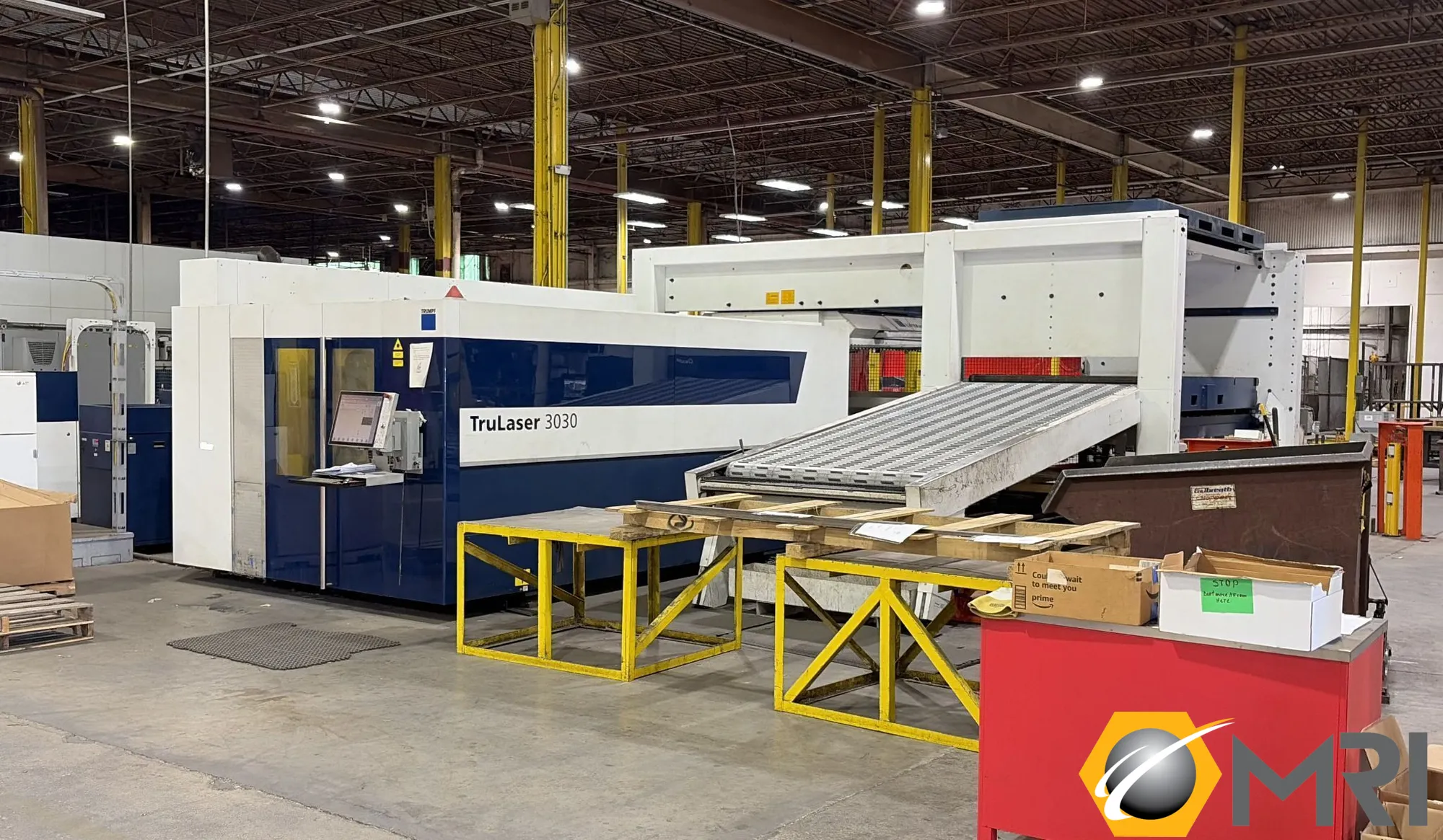 TRUMPF TRULASER 3030 FIBER, 6,000-WATT FIBER LASER AND MATERIAL HANDLING, NEW: 2018