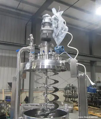 Buy Used Apache Stainless Agitated Reactor – 200 Liter, 316/304 SS, Vertical