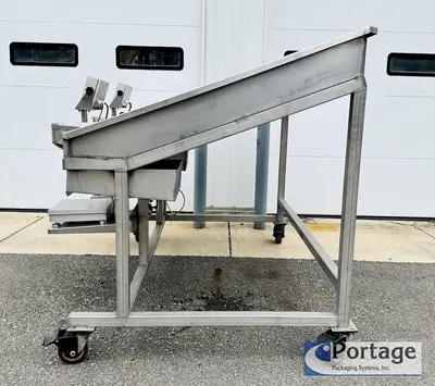 USED HEINZEN MANUFACTURING INTERNATIONAL 2720 MANUAL PACKING TABLE W/ DUAL SCALES