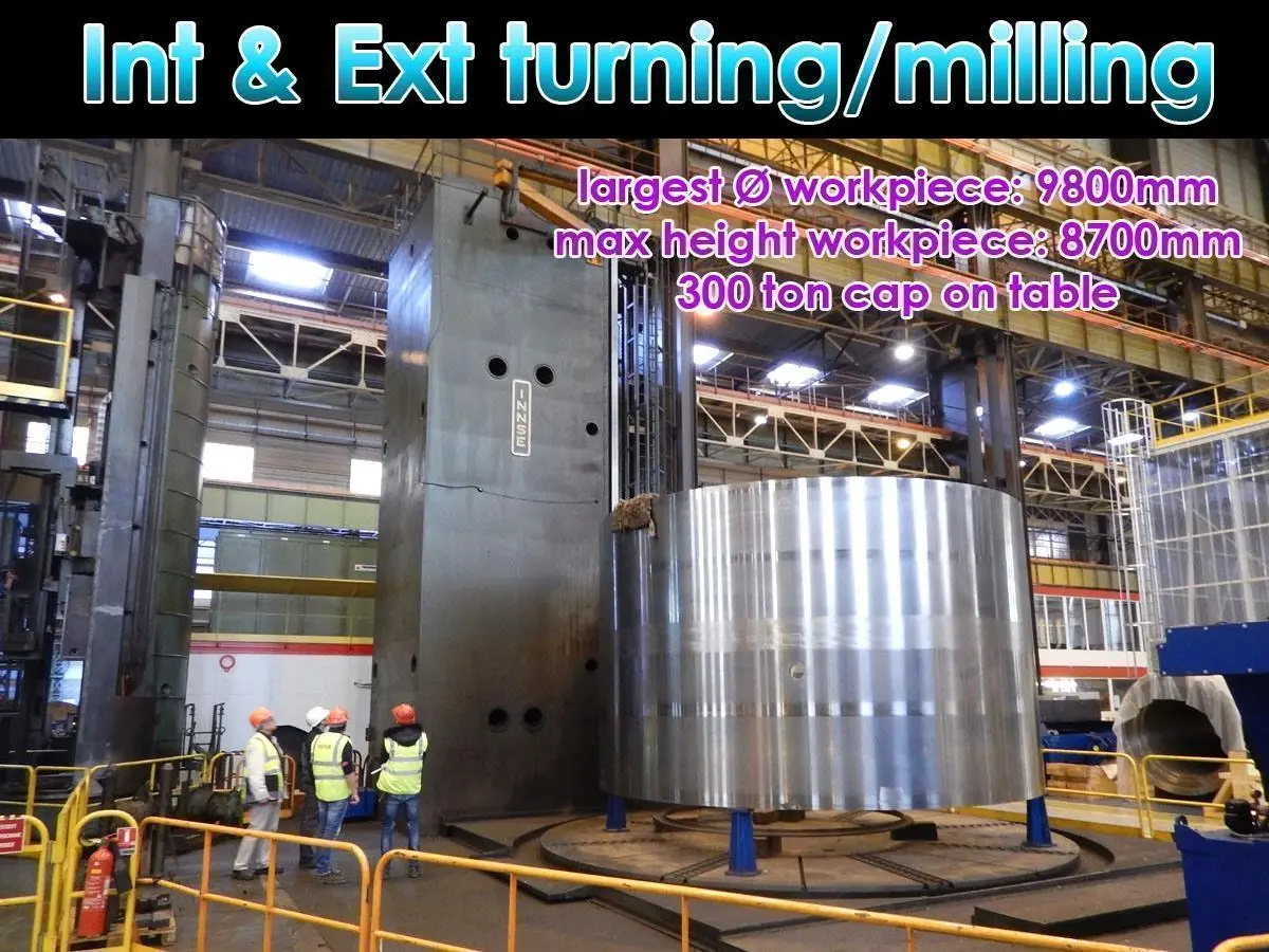 USED INNSE INT & EXT MILLING Ø 9800 MM CNC