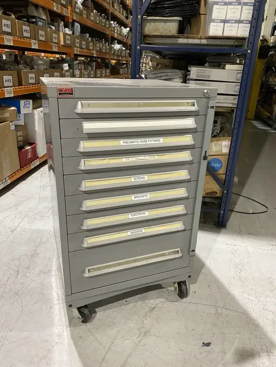 Used Lyon 9 Drawer Modular Cabinet Cabinets Michigan US | Maverick Industrial Sales #1507230