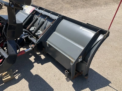 SnowEx Power Plow 8100 Snowplow, 8’ wide to 10’ wide, metal cutting edge, hydraulic angle, no wiring...