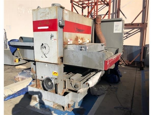 36" Timesavers, wet belt sander, filtration system
