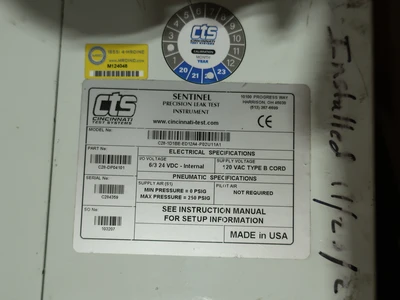 Used CINCINNATI TEST SYSTEMS SENTINEL C28 Inspection Machines Ohio US | Aucto #1427286