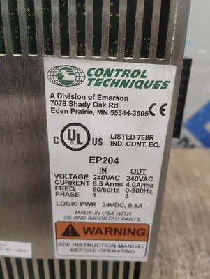 EMERSON EP204-P00-ENR0 Servo Drives & Amplifiers | ESS Industrial Equipment Sales (7)