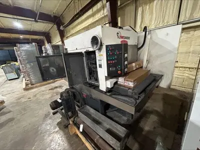 TIMESAVERS LYNX 37MWT-DBB 60 WIDE-BELT WET SANDER DEBURRING MACHINE