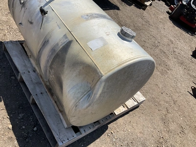 Aluminum fuel tank 26”D x 46”L, scattered dents, used