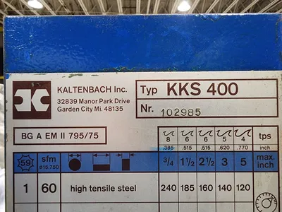 USED KALTENBACH KKS 400