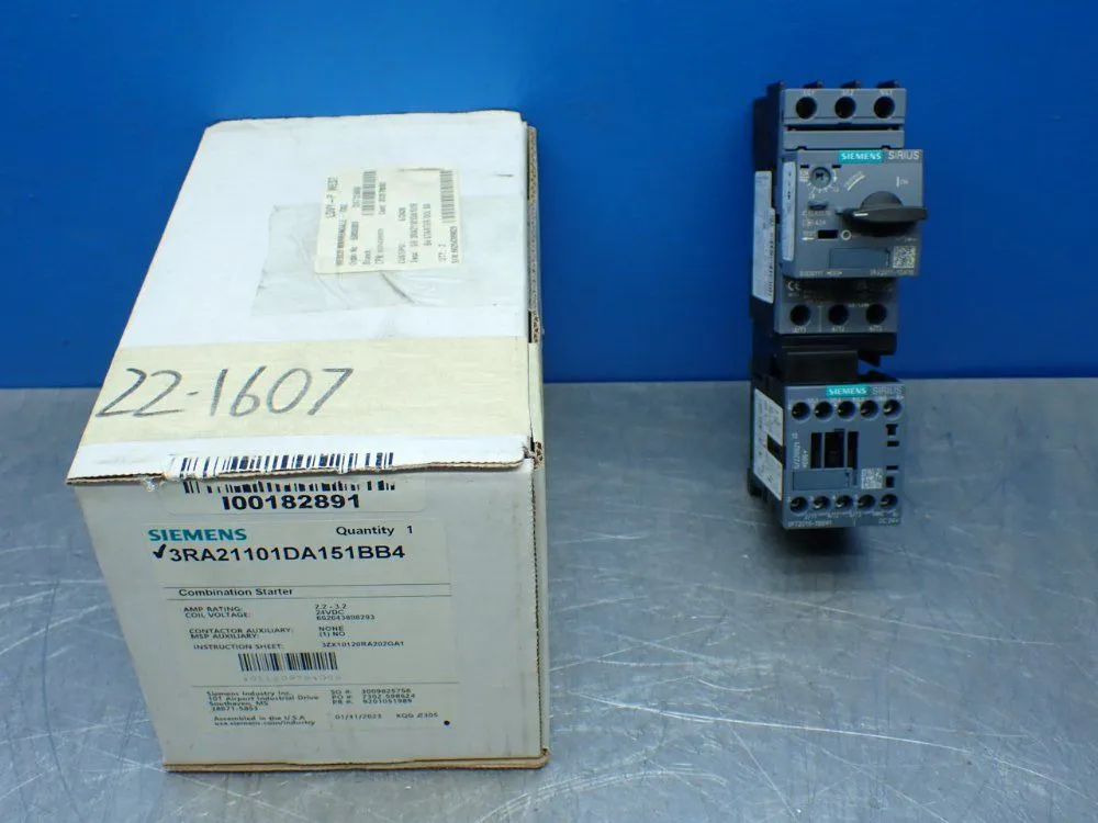 New | in-Stock SIEMENS 3RA21101DA151BB4 Starters Ohio US | HGR 24 #1070279