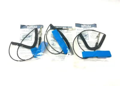 New | in-Stock ULINE ADJUSTABLE WRIST BAND GROUNDING STRAP 6' COIL CORD Cable & Wire | Maverick Industrial Sales #1111242