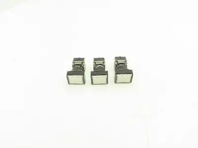 Fuji Electric Illuminated Pushbutton Switch White Momentary 15mm 250V Lot of 3