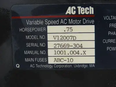Used AC TECH _UNKNOWN_ Variable Speed Drives | Arrow Industrial #642900