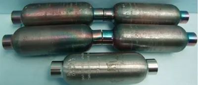 QTY. 5. SWAGELOK SAMPLE CYLINDER 75 ML PRESSURE BO...
