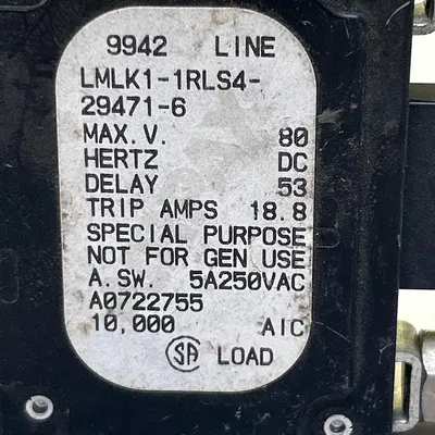Used AIRPAX LMLK1-1RLS4-29471-6 Miscellaneous Equipment (Electrical & Power) | Surplus Asset Holdings #1191311