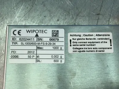 Used WIPOTEC SL1000/600MFS92934 Transducers Ohio US | HGR 24 #1280358