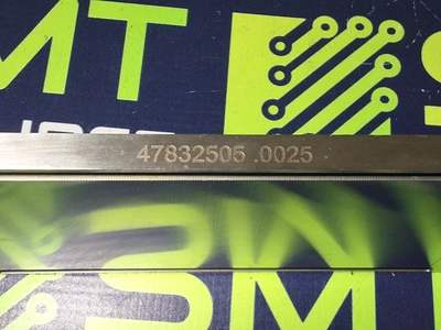 UNIVERSAL INSTRUMENTS 47832505 DEPTH .0025 CALIBRATION PLATE