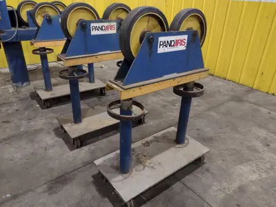 6,000 LB PANDJIRIS MODEL PIPER 3 TANK TURNING ROLLS, DRIVE & IDLERS, 110V : YOBRO 24750