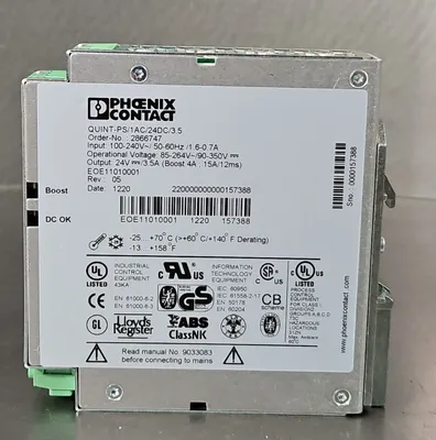 Phoenix Contact QUINT-PS/1AC/24DC/3.5 Power Supply Unit - 2866747. 4D-20