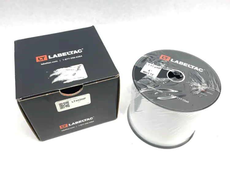 Used LABELTAC PRO MODEL HIGH PERF. 10 YEAR VINYL LABEL WHITE, 4" X 150'/ROLL Blank Label Michigan US | Maverick Industrial Sales #1093055