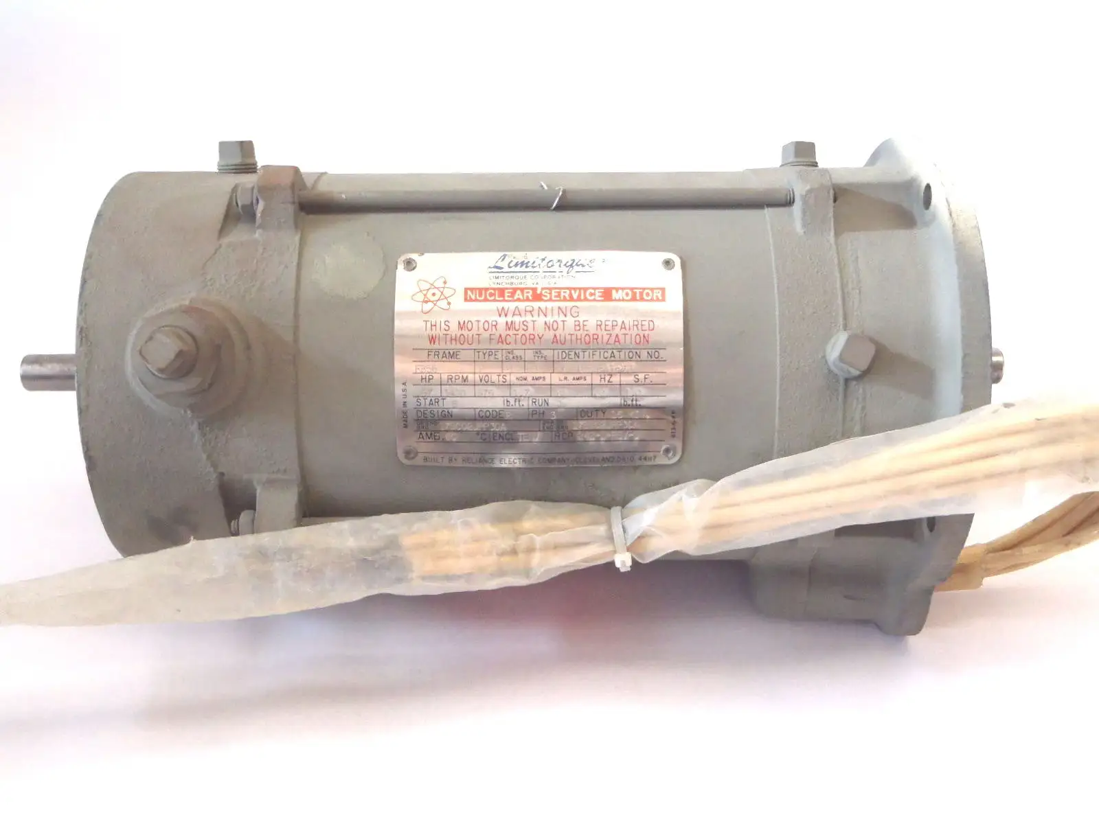 SYZ01285-A1-VU | Limitorque  Valve Actuator Electric Motor 575V 3PH 3400RPM .67HP - New