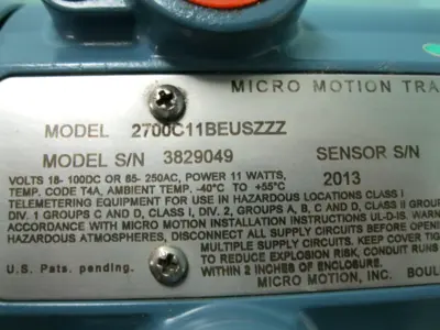 NEW Micromotion 2700 C12 BEUSZZZ