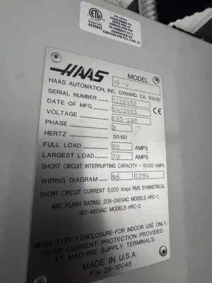 2015 HAAS VF-4 Machining Centers, Vertical | Asset Exchange Corporation (4)