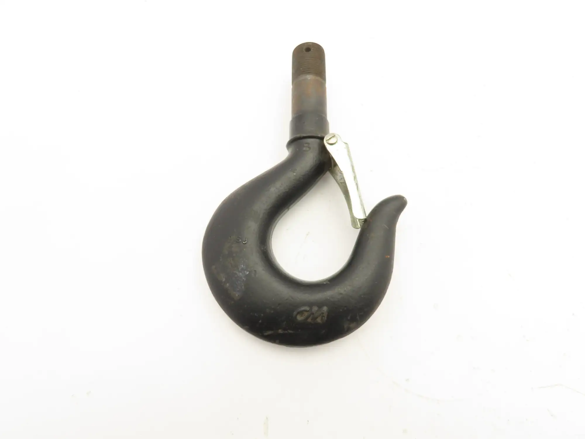 CM Lodestar 3-4 Ton Chain Hoist Upper Hook Threaded Shank w/Latch No 8