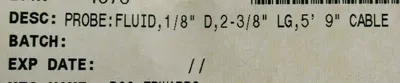 NEW EDWARDS VACUUM F100-01-154 FLUID PROBE ASSY F10001154