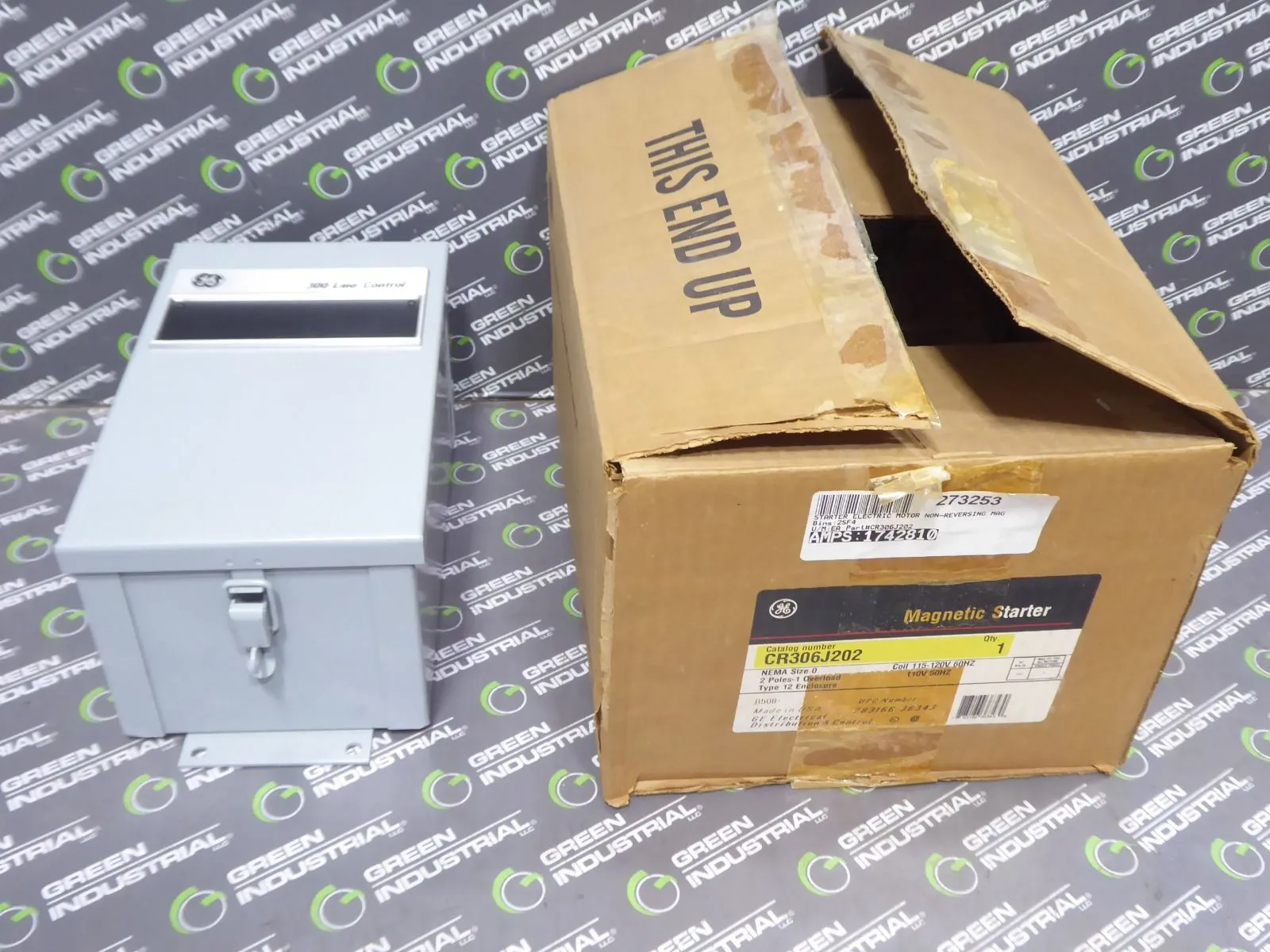 General Electric CR306J202 Size 0 Enclosed Magnetic Starter 2HP 120V Coil New NIB
