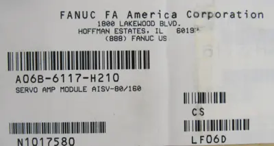 NEW FANUC A06B-6117-H210 SERVO DRIVE A06B6117H210