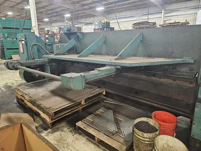 10' X 1/4" WYSONG MODEL #1025-F MECHANICAL POWER SQUARING SHEAR: YOBRO #25202
