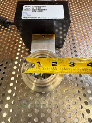 Used MKS 253B-15761  STAINLESS STEEL EXHAUST THROTTLE VALVE W/ KF 40 FITTING Valves/Fittings California US | Equipment Lab #1329350
