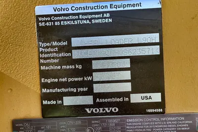 Used 2016 VOLVO L90H Wheel Loaders Pennsylvania US | Proxy Equipment #1382967