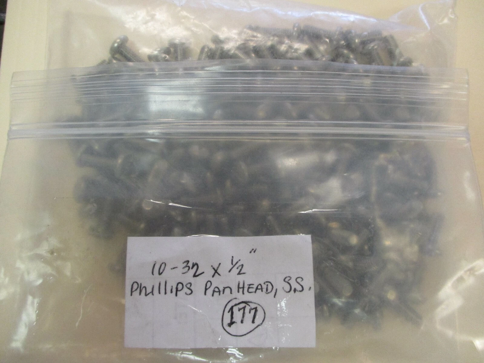 New Phillips 10-32X1/2" Pan Head Screws (QTY 177)