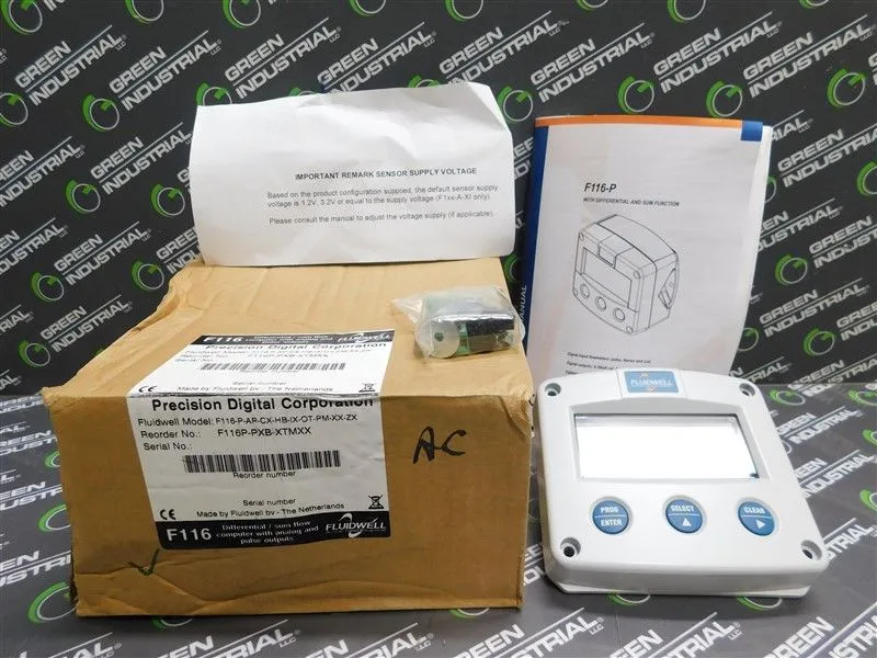 Fluidwell F116-P-AP-CX-HB-IX-OT-PM-XX-ZX Differential / Sum Flowcomputer New