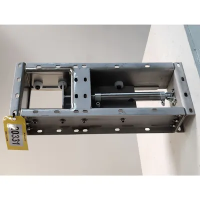 Used 6" Square Stainless Steel Pneumatic Slide Roller Gate Valve