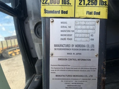 Used 2012 MOROOKA MST3000VD Crawler Carriers & Dumpers New York US | Abele Tractor #1343132