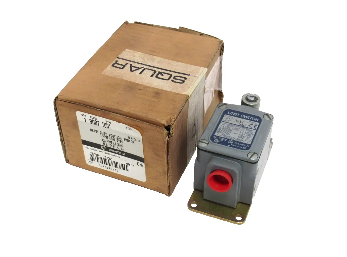 NEW SQUARE D 9007-TUD1 LIMIT SWITCH SER.D 9007TUD1