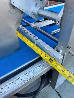USED REDEMAC STAINLESS STEEL DUAL CONVEYOR PACKAGING MACHINE W/ OPTEL PHARMAPROOF